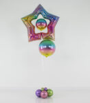 Rainbow Star Standing Balloon Display