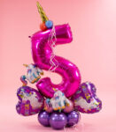 Unicorn Number Balloon Stack