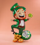 St Patrick's Day character balloon stack