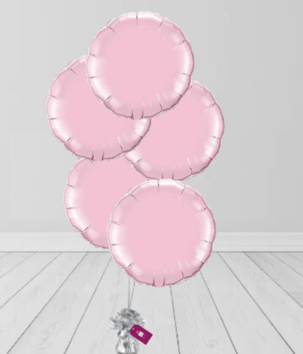 5 Pink Bunch Colors Balloons