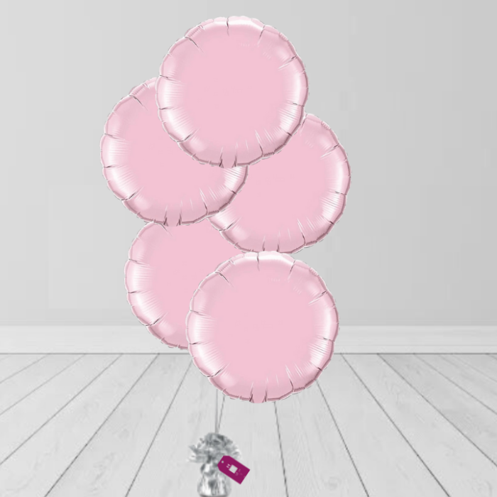 5 Pink Bunch Colors Balloons