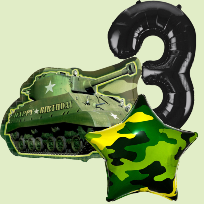 Army 3 Inflated Balloon
