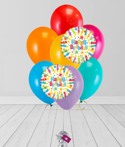 Colors Bunch Birthday Balloon
