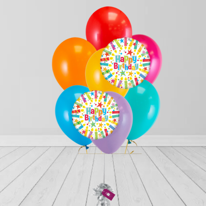 Colors Bunch Birthday Balloon