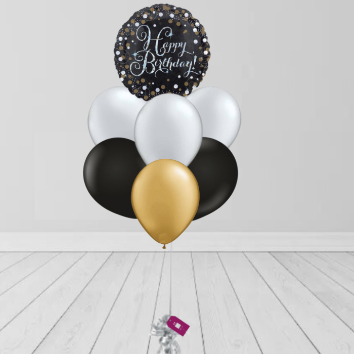 Black Colors Bunch Balloon