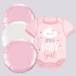 Pink Baby Dress Inflated Balloon