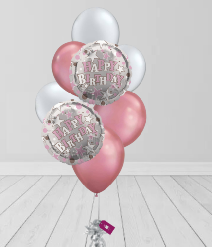 Birthday Pink White Colors Bunches2