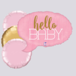 Pink Msg Shape Inflated Balloon