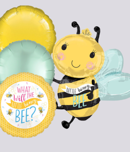 Bee Inflated Balloon Bunch