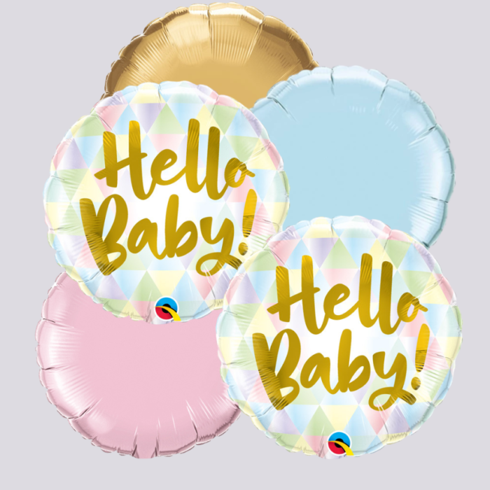 Round Shape Inflated Balloon Bunch