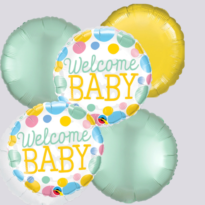 Welcome Baby Inflated Balloon