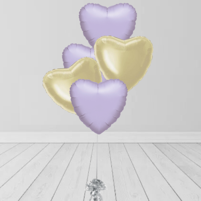 Purple Gold Colors Balloons