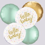 Hello Baby Inflated Balloon