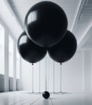 3ft balloons black