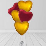 Red Gold Yellow Colors Bunch Balloon