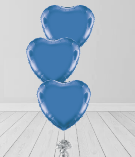 3 Blue Colors Bunch Balloons