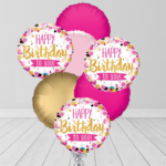 Pink Birthday Colors Bunch Balloons