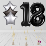 Black & Silver Color Star Bunches