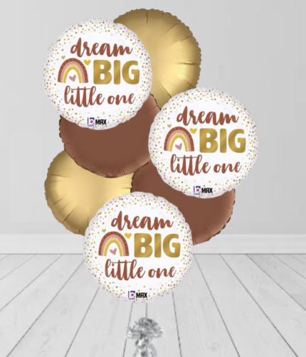 Gold White Color Round Bunch Balloon
