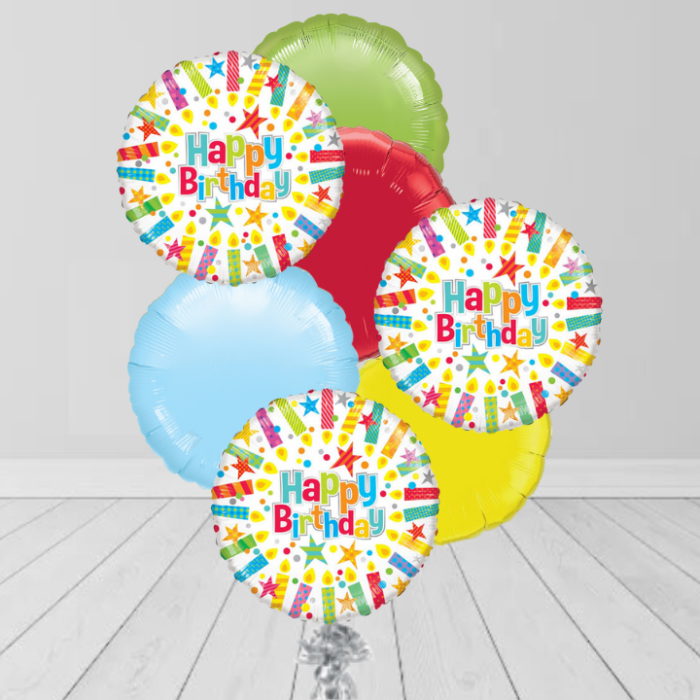 Birthday Round Bunch Balloon