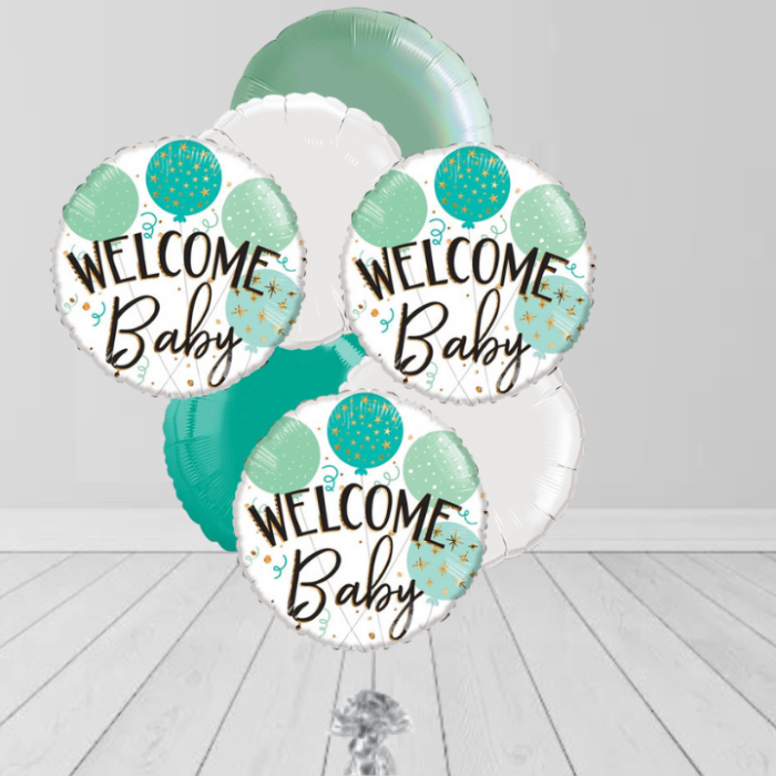 Welcome Baby Green Bunches