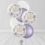 Purple Round Bunch Balloon