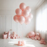 Baby Pink Helium latex Balloons