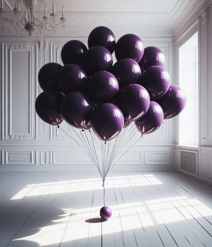 Dark Purple Helium Latex Balloons