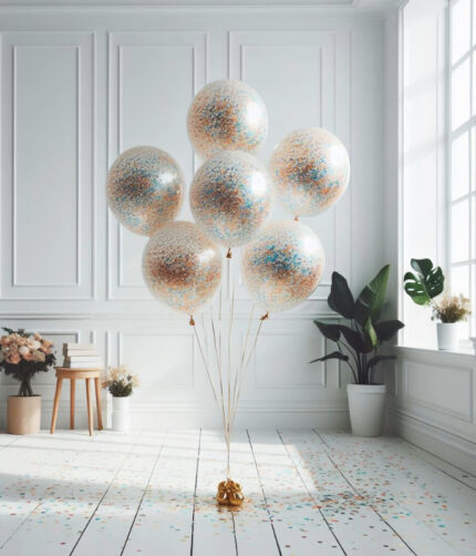 Multi Colored Confetti Balloons