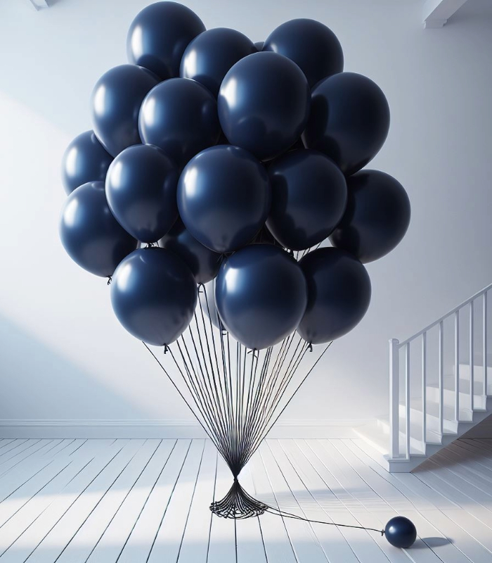 navy blue balloons Navy Blue Balloons