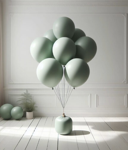 Sage Green Latex Balloons