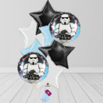 Storm Trooper Star Foil Balloon Bunch